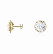 Image result for Halo Diamond Earring Jackets
