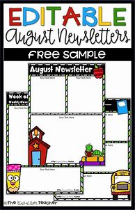 Image result for Preschool Newsletter Templates Teachers