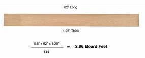 Image result for Figuring Board Feet of Lumber