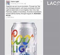 Image result for Coors Light Gay Pride Support
