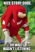 Image result for Knuckles Woah Meme Sonic Boom