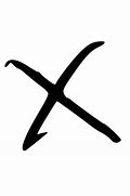 Image result for X Symbol Text