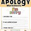 Image result for Apology Letter From Kid