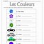 Image result for Les Couleurs Worksheet