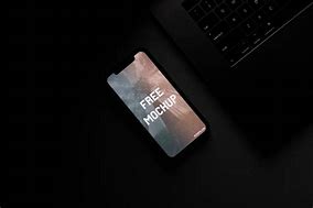 Image result for Phone with Black Screen Mockup Wodden Background