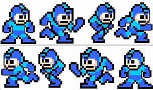 Image result for Mega Man Pixel Sprite