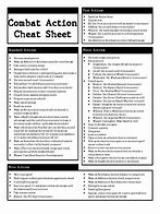 Image result for Dnd Cheat Sheet