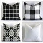 Image result for Black and White Farmhouse Pillows