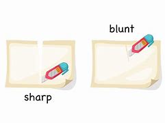 Image result for Sharp/Blunt Clip Art