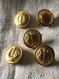 Image result for Vintage Brass Buttons