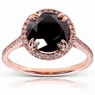 Image result for Rose Gold and Black Wedding Ring Women