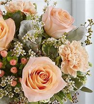 Image result for Peach Bouquet