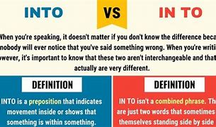 Image result for Into and onto Difference