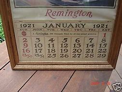 Image result for Vintage Remington Calendars
