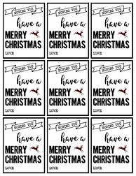 Image result for Christmas Gift Favor Tags Printable