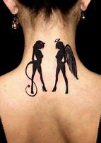 Image result for Angel and Devil Tattoo