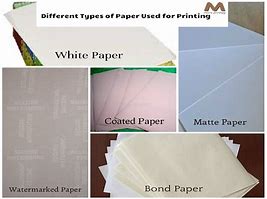 Image result for Kinds of Paper for Printing