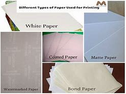 Image result for Printer Paper Types