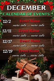 Image result for Calendar of Events Template