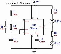 Image result for NE555 Timer Circuit Diagram