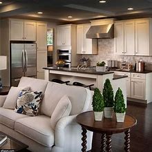 Image result for Small Apartment Living Room Kitchen