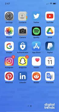 Image result for iPhone 12 Blue Isometric Home Screen