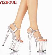 Image result for 8 Inch Clear Heels Dirty