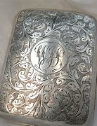 Image result for Vintage Silver Cigarette Case