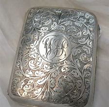 Image result for Antique Silver Cigarette Case