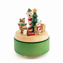 Image result for Christmas Wooden Music Boxes