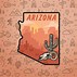 Image result for Arizona Map Sticker