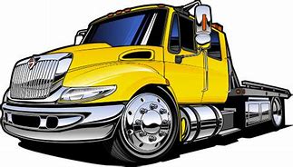 Image result for Roll Back Tow Truck Clip Art