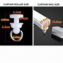 Image result for Large Self Adhesive Curtain Rail Holder