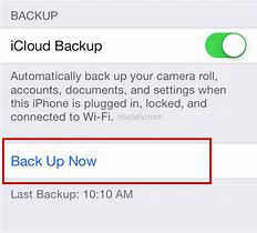 Image result for Manually Back Up to iCloud