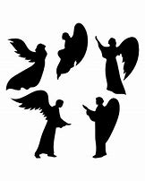 Image result for Simple Angel Silhouette Clip Art