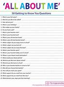 Image result for Answers to One Thing You Should Know About Me