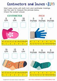 Image result for Measuring Inches and Centimeters Worksheet