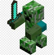 Image result for Minecraft Creeper No Background