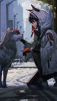 Image result for Realistic Anime Wolf Girl Galaxy
