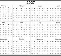Image result for 2027 Calendar Printable Free