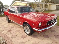 Image result for 66 Mustang Candy Apple Red