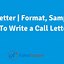 Image result for Phone Call Letter