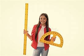 Image result for Girl with Scale and Protractor