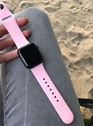 Image result for Silver Apple Watch with Pink Band