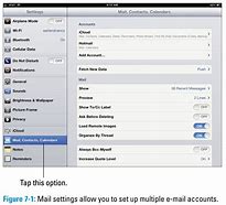 Image result for iPad Email Security Settings Menu