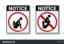 Image result for Urinate On Toilet Seat Sign