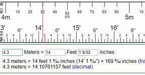 Image result for What Is 5 Meters in Feet