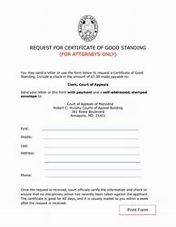 Image result for Certificate of Good Standing for a Club
