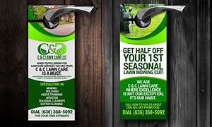 Image result for Funny Lawn Care Door Hangers