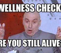 Image result for Wellness Check Meme